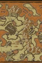 "Fausa" Island Continent World Map