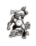 NerdGore Stock Art: Giant Ape / Sasquatch