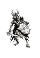 NerdGore Stock Art: Skeleton Warrior