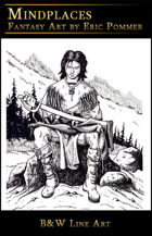 Line Art, Young Warrior With Sword