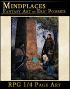 Quarter Page, Mysterious Obelisk stock art