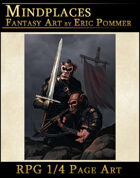 Quarter Page, Hobgoblin Scout RPG illustration
