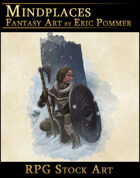 Winter Huntress RPG Stock Art