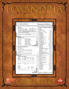 Toxandria - Pre-Generated Characters