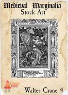 Medieval Marginalia - Walter Crane - FULL PAGE STOCK ART