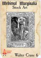 Medieval Marginalia - Walter Crane #6 - FULL PAGE STOCK ART
