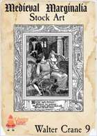 Medieval Marginalia - Walter Crane #9 - FULL PAGE STOCK ART