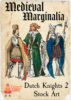 Medieval Marginalia - Dutch Knights 2 - STOCK ART