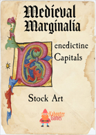 Medieval Marginalia - Floral Capitals - STOCK ART