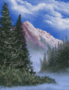 Arctic Winter Full Page Stock Art Hoarfrost