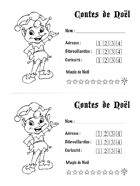 Contes de Noel - Feuille de personnage