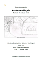 Aspiranten-Regeln Tabellen