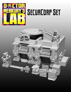 15mm Cyberpunk Scifi City SecurCorp Terrain Pack 3D Files