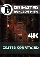 Animated Dungeon Maps: Castle Courtyard 4k