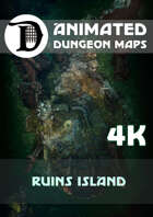 Animated Dungeon Maps: Ruins Island 4k