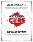 INDEX CARD RPG: Wprowadzenie