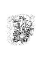 Flying ship - Stock art