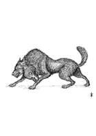 Monstrous dog - Stock Art