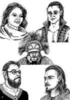 Busts 5 - Stock Art