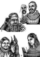 Busts 9 - Stock Art