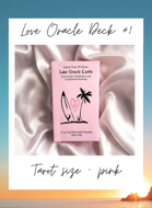 Island Time Wellness Love Oracle Cards 1 Tarot-Size Pink