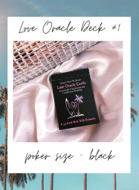Island Time Wellness Love Oracle Cards 1 Poker Size Black|Silver