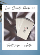 Island Time Wellness Love Oracle Cards 3 Tarot Size White With Black Text