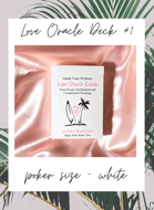 Island Time Wellness Love Oracle Cards 1 Poker White