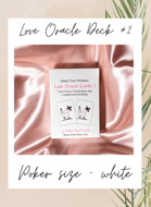 Island Time Wellness Love Oracle Cards 2 Poker Size White With Black Text