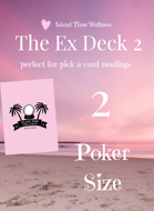 The Ex 2 Deck Poker Pink :) The Ex Deck 2 TM Poker Size
