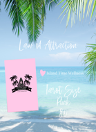 Law of Attraction - Tarot Size - Pink - 80 - by Island Time Wellness 54 + 26 Blank= 80 Cards