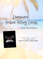 Lenormand Poker Black :) - Lenormand Fortune-Telling Deck- Black - Poker Size - Please SELECT Bottom Option: WITH DECKBOX