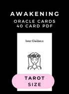 Island Time Wellness Awakening Oracle Cards PDF | Tarot Size | 40 Card Deck | Both US Letter + A4 (Europe) Paper Sizes Included