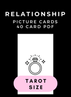 Island Time Wellness Relationship Picture Cards PDF | Tarot Size | 40 Card Deck