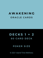Awakening Oracle Cards Decks 1 + 2 | 80 Poker Sized Cards | ADD DECK BOX