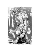 Creature Art - Gnoll Mutant - RPG Stock Art