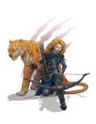 Character Art - Beastmaster & Tiger - RPG Stock Art