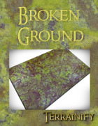 Broken Ground Gaming Mat 44x90 Onslaught