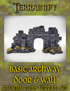 Ancient Ruins: Basic Archway Door Wall