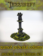 Ancient Ruins: Ruined Column Pedestal