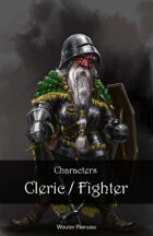 Character stock art: Dwarven Cleric / Fighter