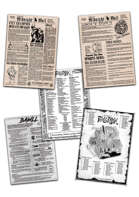 The Fools Haven Adventure Pack A3 supplements
