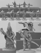 The Hag and her scarecrow army figure set