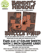 2 sheet BATTLEMAP bandit's hideout