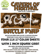 4 sheet BATTLEMAP cavern hrrthul