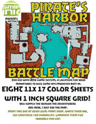 8 sheet BATTLEMAP pirates harbor