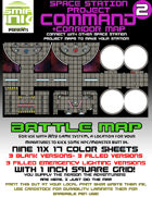 9 sheet BATTLEMAP space station set 2 command