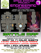 9 sheet BATTLEMAP space station set 7 engineering