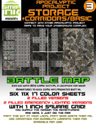 6 sheet BATTLEMAP apocalyptic set 3 storage