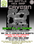 6 sheet BATTLEMAP HEX CAVERN